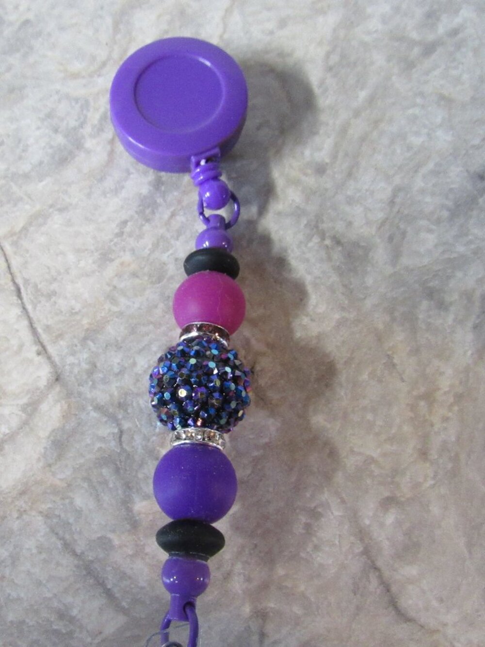 Purple Bedazzle Badge Reel